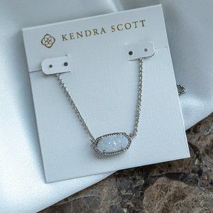Kendra Scott Elisa Silver Drusy Necklace